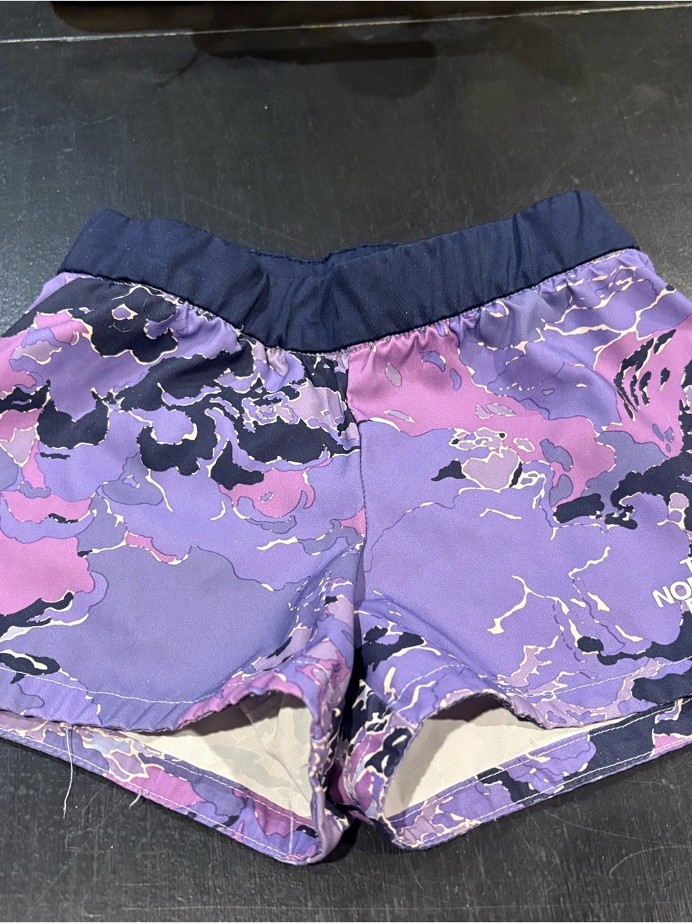 The North Face Girls' Purple Multi-Print Athletic Shorts